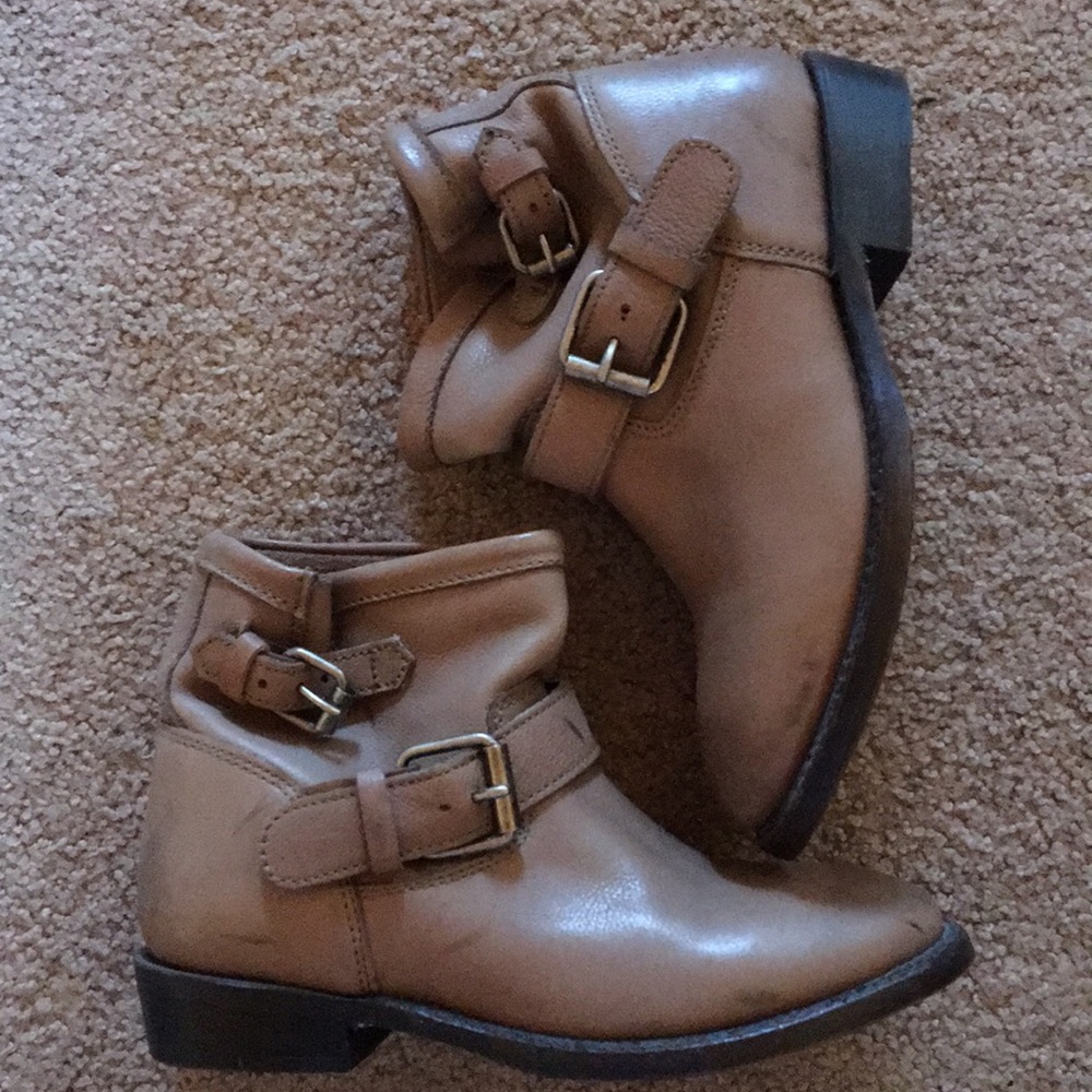 ASH Brown Leather Booties as is